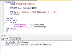 tsql_catchできる動的sql